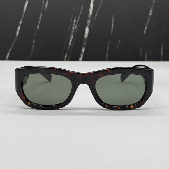 NEW SL713 002 SAINT LAURENT WOMEN SUNGLASSES SL 713 002 SQUARE HAVANA EYEWEAR - Picture 3 of 10
